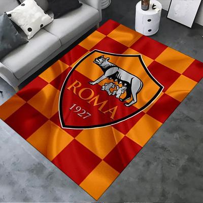 2025 Neuer A.S. Roma Teppich für Wohnzimmer, Schlafzimmer, Zuhause, Sofadekoration, Rutschfeste Bodenmatte für Kinder 01