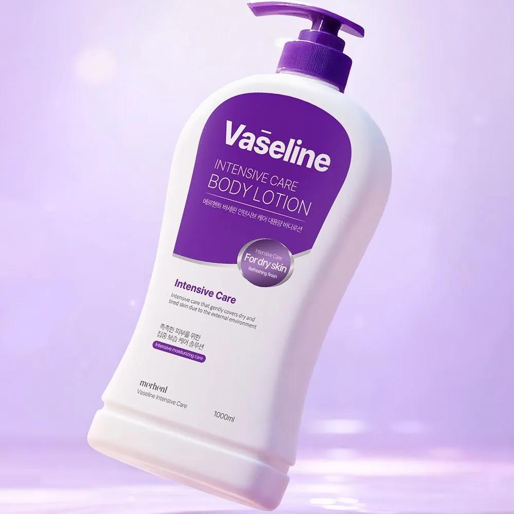 Merhent Vaseline Intensive Body Lotion 1000ml X 1 Large Size Body Cream Perfume High Moisturizing