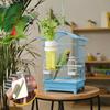 Bird Cage Feeder for Vegetable Feeders with Water-Storage Design for Parrots Keep Greens Fresh Pet Bird Food Container