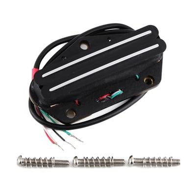 FLEOR Alnico 5 Tele Pickup, Hot Rail Humbucker Bridge Pickup, 6-7K, Fits Fender Tele Guitar Parts