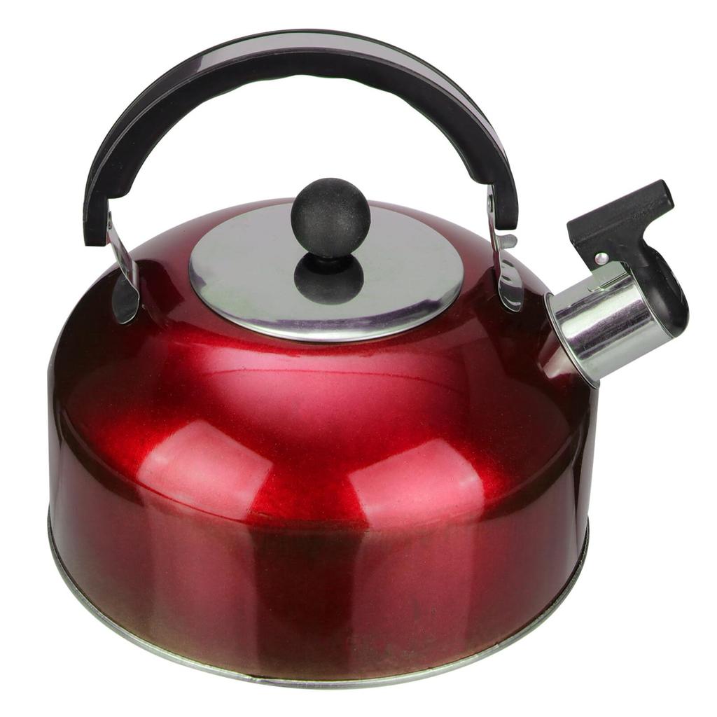 Stainless Steel Whistling Tea Kettle Stovetop Teapot with Ergonomic Handle Water Boiling for Stovetops Induction Gas Stove Top