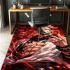Jujutsu Kaisen Pattern Rug, Indoor/Outdoor Mat, for Picnic, Gameroom, Bedroom, Office, Living Room, Home Decor Carpet, Birthday Gift