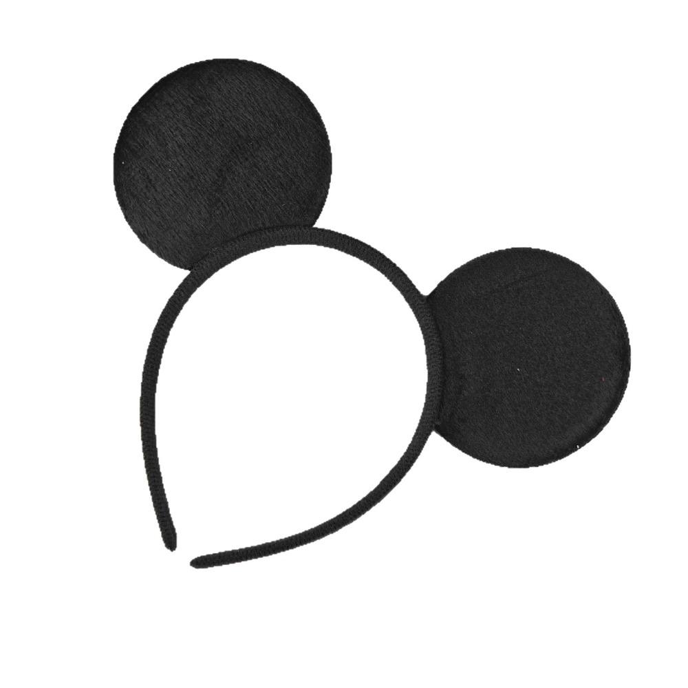Lovely Ears Kids Mickey Headbands Hair Party Sequin Birthday Accessories Minnie Hairbands Bows Girls Headband