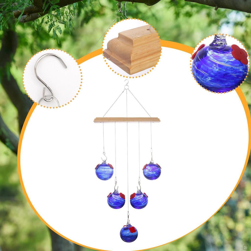 With Wind Chime And Crystal Balls, Ideal for Bird Watchers.