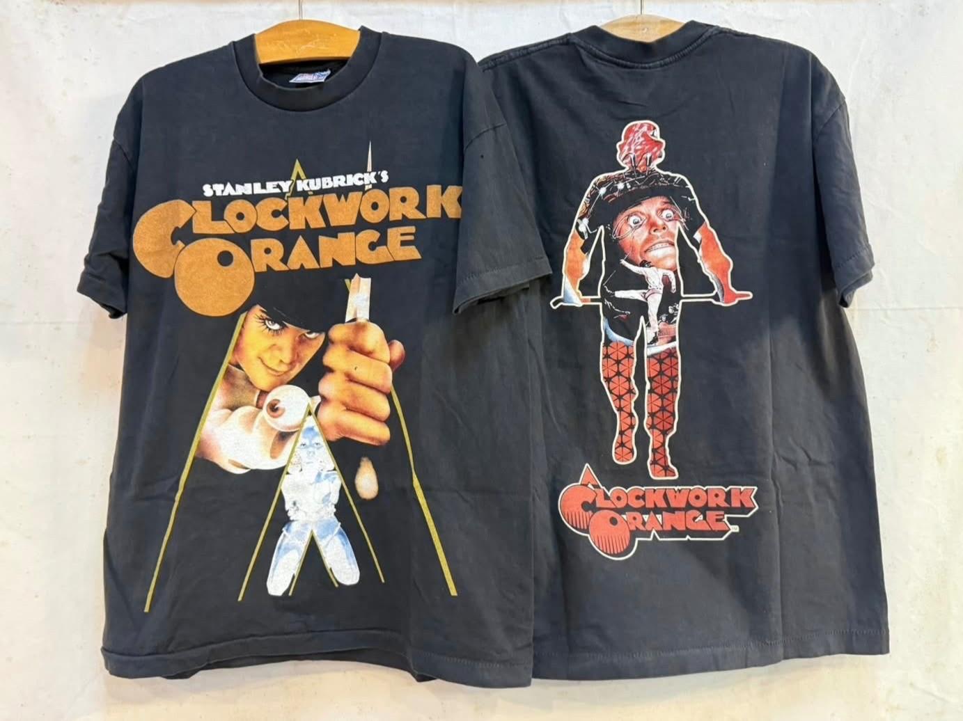 Vintage 1980 Clockwork Orange 80s Movie Promo Stanley Kubrick Sz.L Shirt REPRINT Unisex T-Shirt S