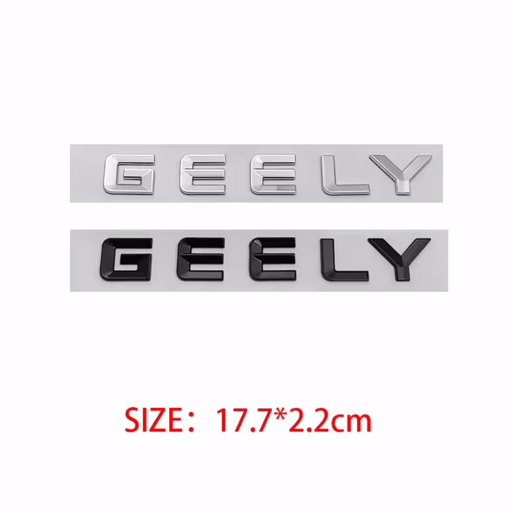 GEELY letter Label Badge trunk Car stickers for Geely Series Atlas EmgrandGT monjaro coolray modified body rear boot logo