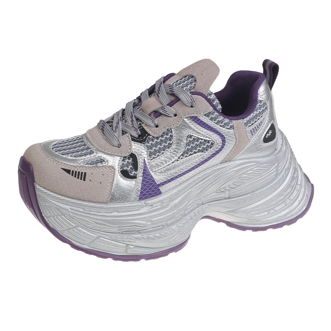 

Модные женские роскошные кроссовки 2024 года, новые сетчатые дышащие туфли для женщин, спортивные, для бега, повседневные, для фитнеса, вулканизированные туфли 40 фиолетовый