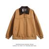 Men's Retro Lapel Workwear Jacket - Spring/Autumn Loose Fit Trendy Outerwear