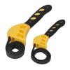 2 Pcs Belt Wrench Multi Purpose Adjustable Rubber Strap Wrench 6in 8in for Car Maintenance Yellow
