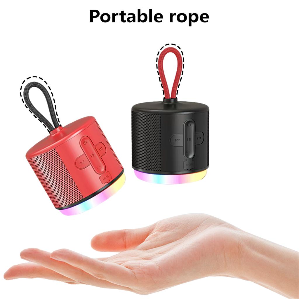 Bluetooth-compatible Speaker Stereo Outdoor Sports Music Player Portable Subwoofer BLE5.0 Build-in 500mAh Battery