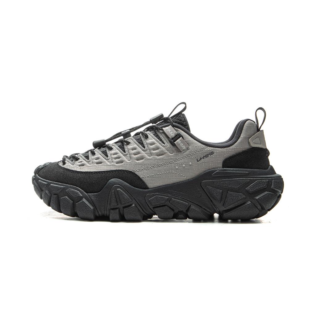New LiNing Dunes Cushioning, Slip Resistant, Abrasion Resistant Support Low Top Casual Shoes Men's Gray Black AGCV363-2