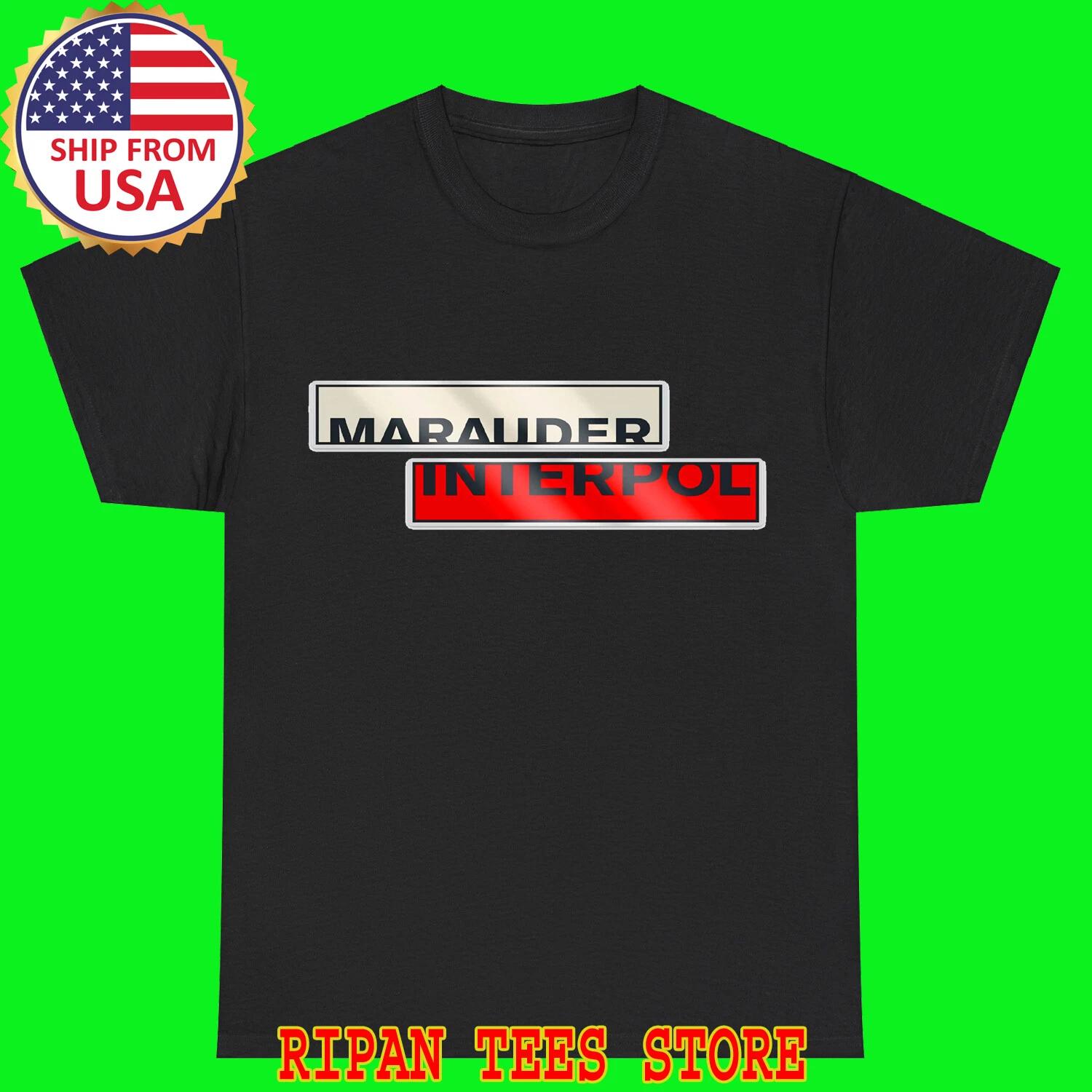 Interpol Marauder Black T-Shirt Tee Top Unisex 2XL