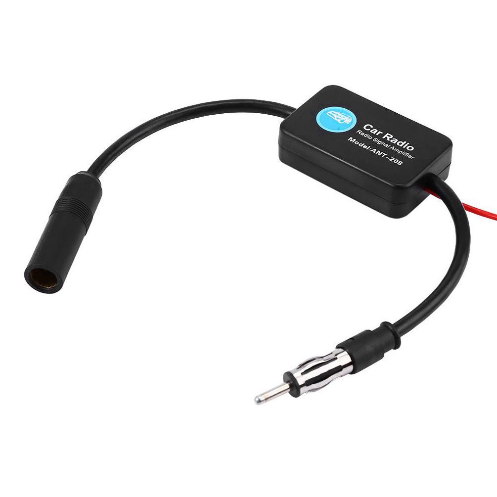 Car AM/FM Radio Antenna Amplifier (Black)