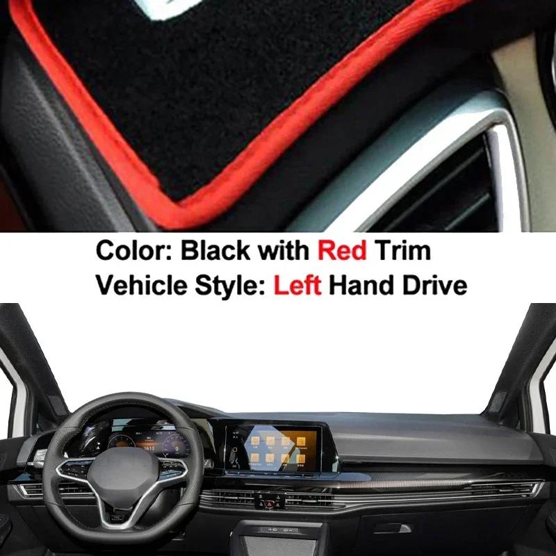 Car Dashboard Cover Non Slip Pad For Volkswagen VW Golf 8 MK8    LHD RHD Car Dash Mat Sun Shade Pad Anti-UV Cushion