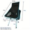 Chaise de pêche, barbecue, randonnée, pliable, chaise de camping d'extérieur, pliable, portable, pliable, pour la plage, le pique-nique
