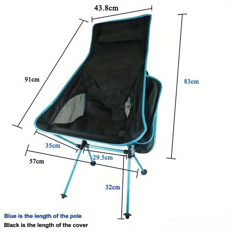 Chaise de pêche, barbecue, randonnée, pliable, chaise de camping d'extérieur, pliable, portable, pliable, pour la plage, le pique-nique