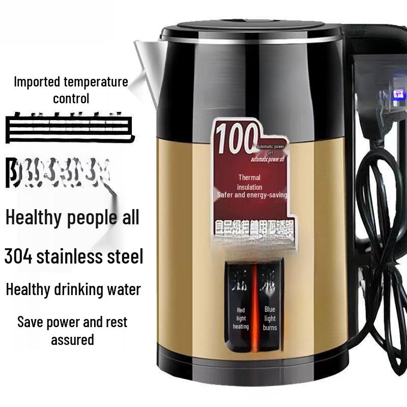 Durable Thickened Stainless Steel Electric Kettle, Large Capacity, Fast Boiling, Automatic Power-Off, Constant Temperature Control.