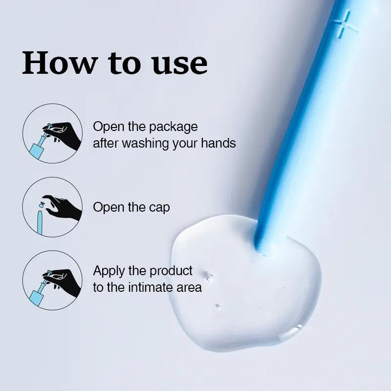 10 ks Gel pro intimní péči pro ženy pH vyvážený komplex laktobacilů Zklidňující dámský intimní gel pro každodenní intimní hygienu