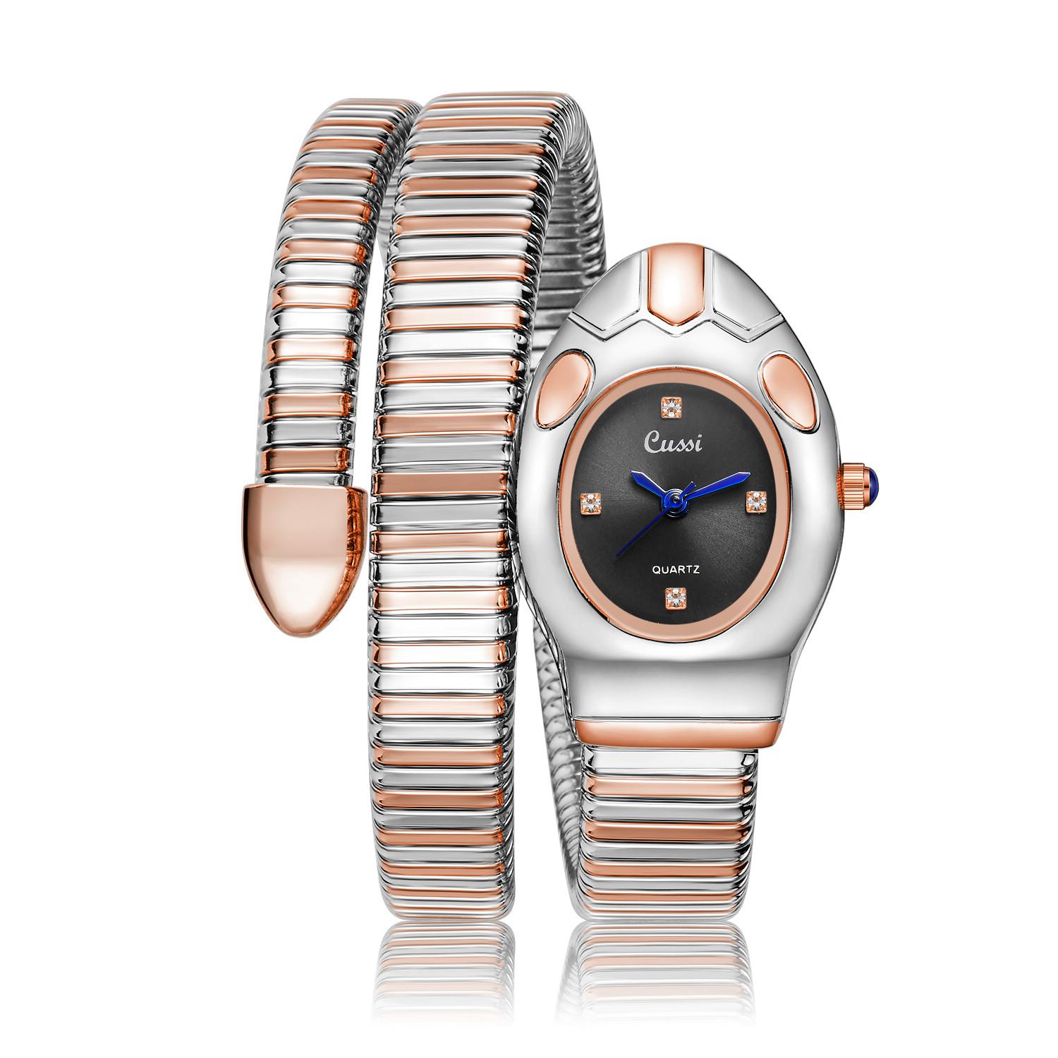 

Женские кварцевые часы-браслет, креативные памятные часы со знаком зодиака «Змея»