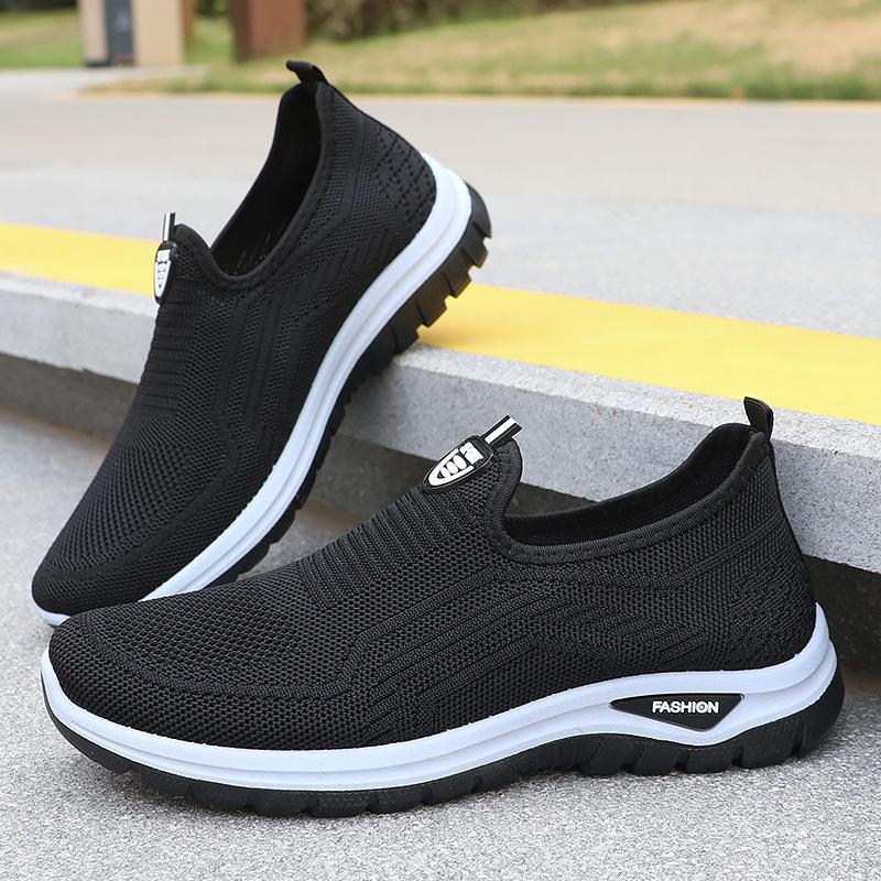 Fashion Summer New Men's Casual and Comfortable Daily Mesh Cloth Shoes, Breathable and Casual Polyurethane Outsole Sports Shoes
