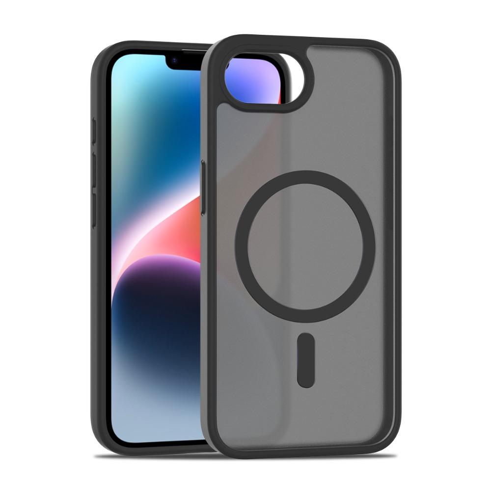 Ultra-Thin MagSafe Compatible Case for iPhone 16e 16 Pro Max XR 11 13 14 12 Pro - TPU/PC Silky Smooth Touch Wireless Charging Shockproof Cover