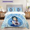 Cute cartoon theme Sailor Moon Tsukino Usagi cartoon comfortable home duvet cover and pillowcase (1 * duvet cover+2 * pillowcase, without core)A4