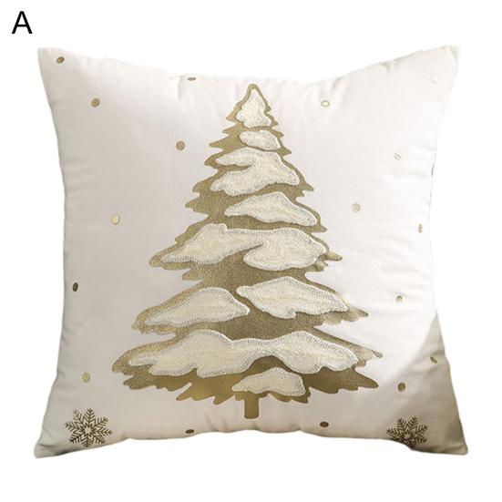 

Полезная подушка-чехол, декоративная пыленепроницаемая, легко чистящаяся рождественская подушка с узором лося, чехол для подушки A