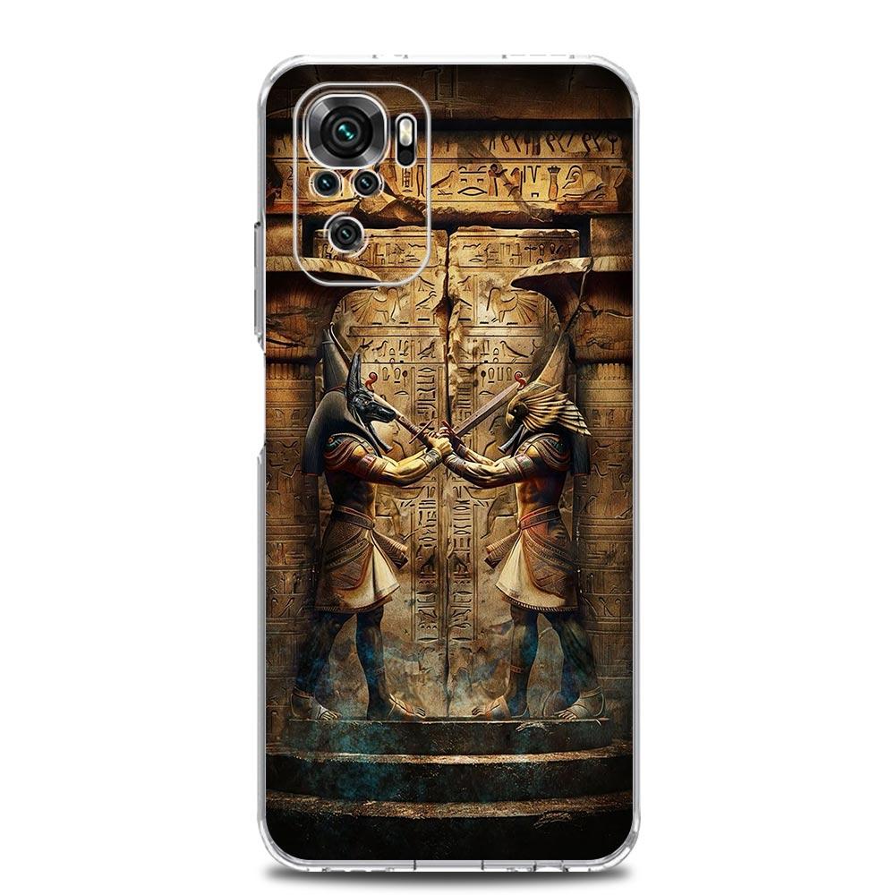 Phone Case For Xiaomi Redmi Note 15 14 13 12 4G 10 11 Pro Plus 5G 14C 13C 12C 10C Cover Ancient Egypt Egyptian God Pyramid
