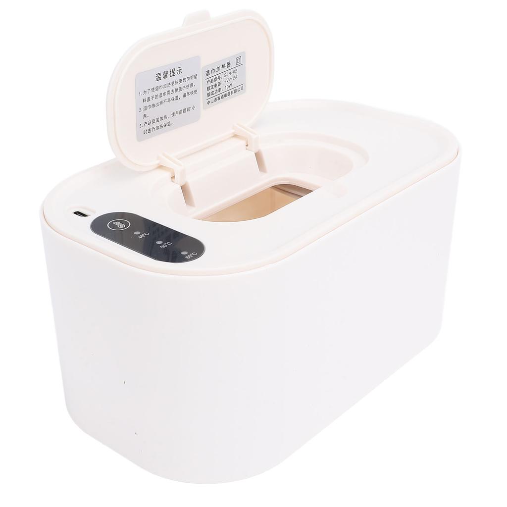 Wipe Warmer Constant Temperature Portable USB Powered Wet Wipe Warmer Dispenser for Home Car Outdoor