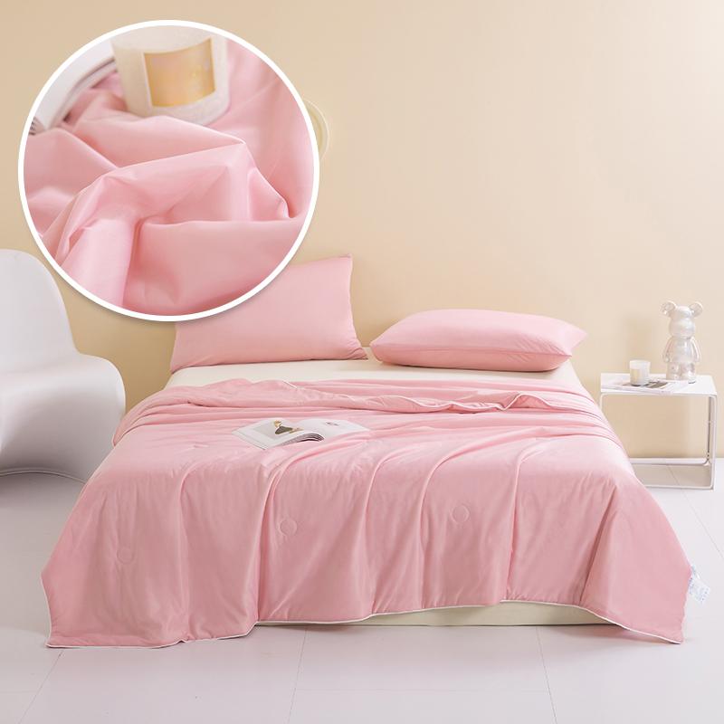 Double Sides Cooling Blanket for Bed Silky Air Condition Comforter Lightweight Cooled Summer Quilt with Cooling Fabric Home