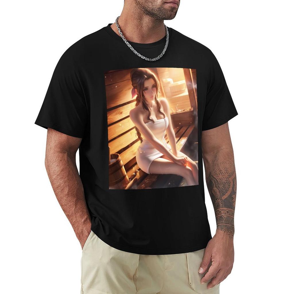 Hot Spring Aerith Tshirt Plus Size Basic Cotton Tshirt
