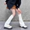 Women'S Striped Leg Warmers Lolita Long Socks Knitted Leggings Japanese Winter Socks Girls Kawaii Arm Ankle Warmers Stripe Socks
