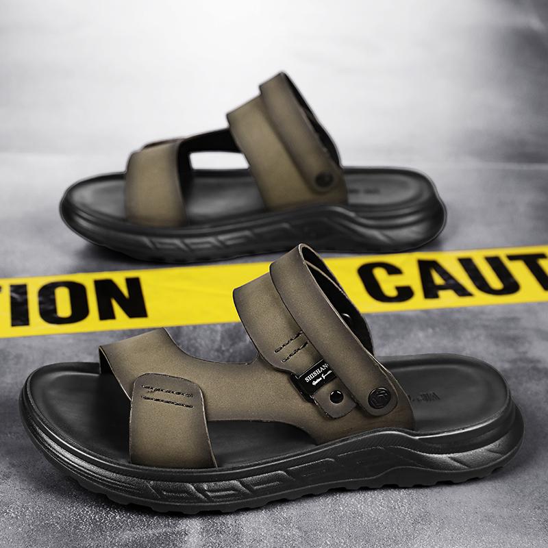 Sandals Summer Men's Casusal Outdoor Dual-purpose Slippers Breathable Anti Slip Waterproof Soft Sole Beach Shoes Driving Sandals
