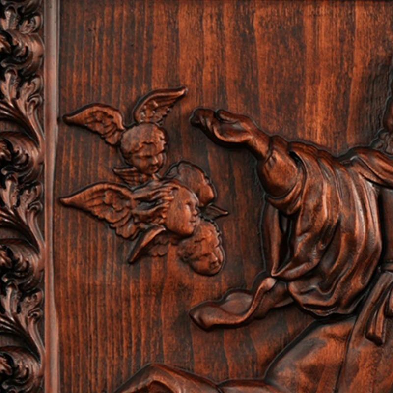 Christmas Wooden Solid Wood Carving Decorations Ornaments  Gifts Vantage Crafts