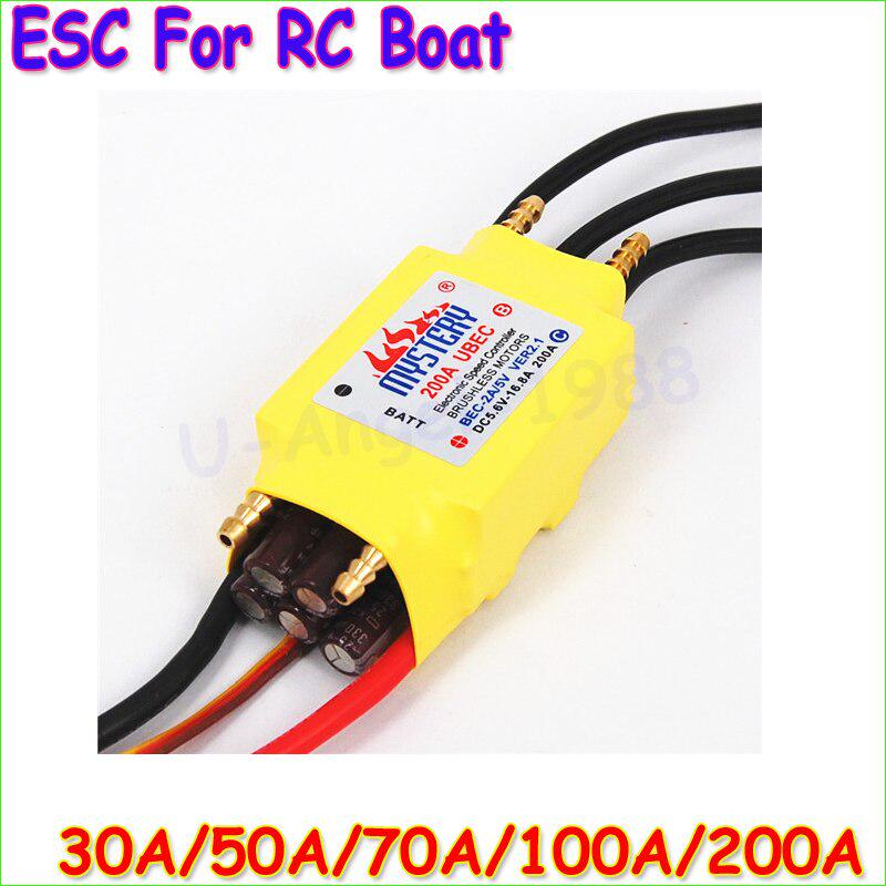 1 adet 2-6S 30A/50A/80A/100A/200A ESC 5V/2A 5V/5A UBEC Fırçasız Hız Kontrolcüsü ESC RC Tekne İçin