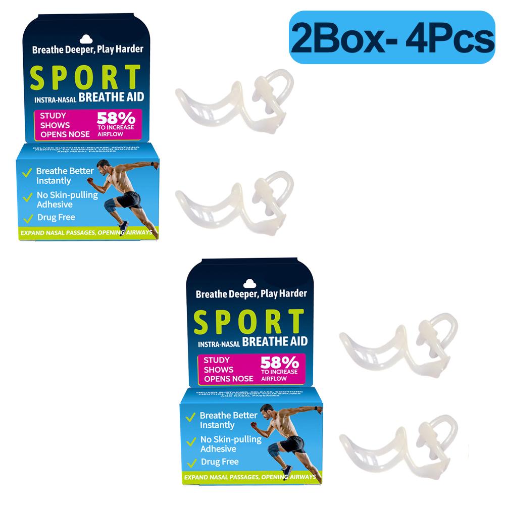 Anti-snorke nesedilator Stopp snorking Silikon neseklemme Sport Lett pust neseklemme Stopp snorking Hjelpemiddel Forbedre søvnen