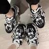 Dad Shoes Women's 2025 New Spring and Autumn Fleece Warm Thick-soled Small Shoes Versatile Casual Sports Shoes