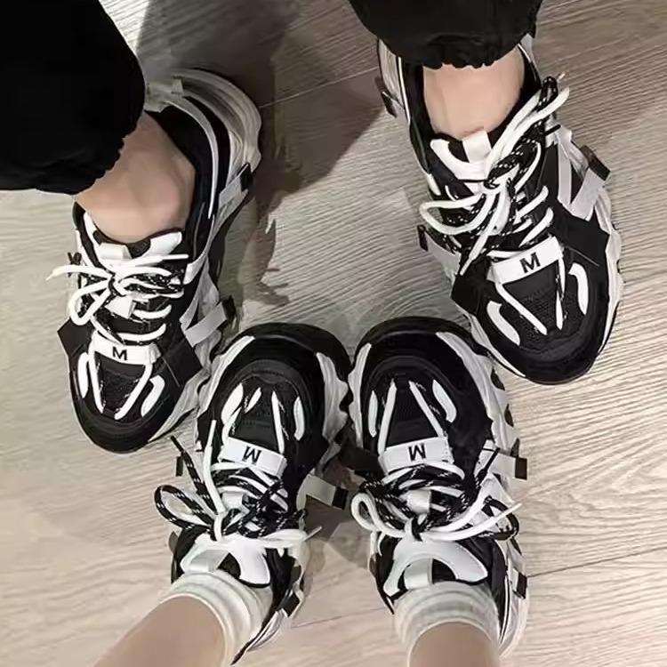 Dad Shoes Women's 2025 New Spring and Autumn Fleece Warm Thick-soled Small Shoes Versatile Casual Sports Shoes