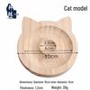 Round Natural Wood Jewelry Display Stand for Bracelets, Geometric Shape Square Tray