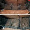 Pickup Truck Trunk Cargo Net with Mounting Accessories 3/4 Pocket Universal Car Auto SUV Truck Bed Organizer Storage Bag