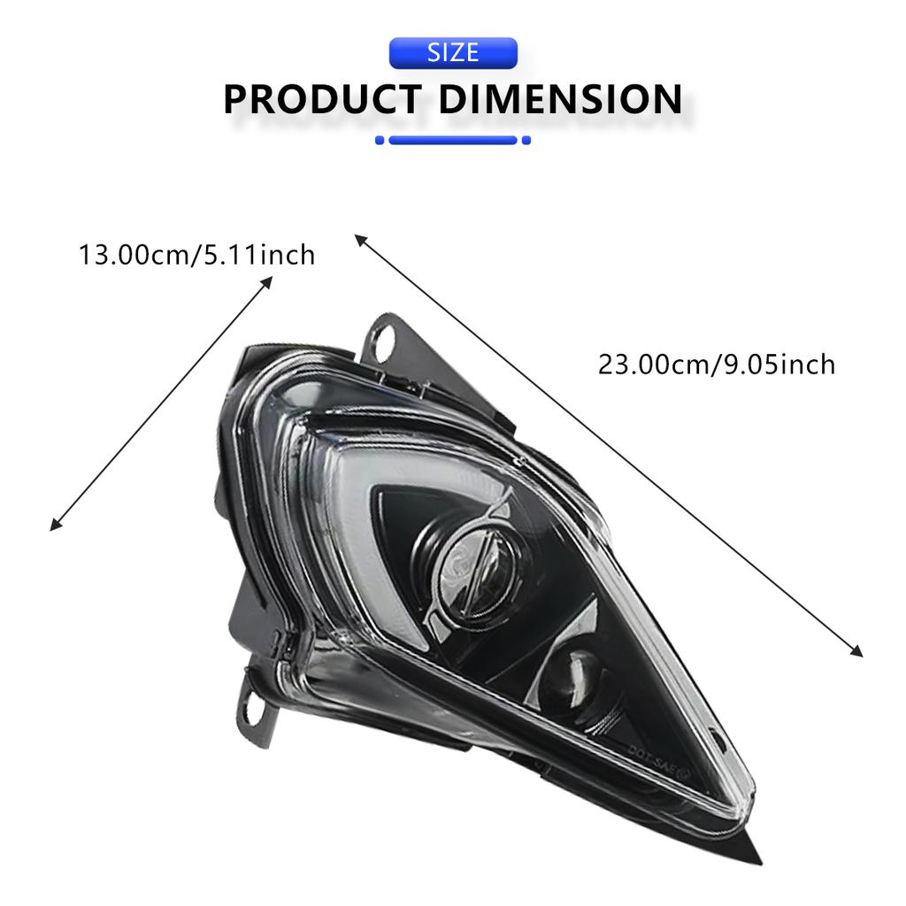 DRL LED Adjustable Headlights for Yamaha Raptor 700 700R YFZ450 YFZ450R YFZ450X Wolverine 450 350 Turn Signal Light 2006-2025