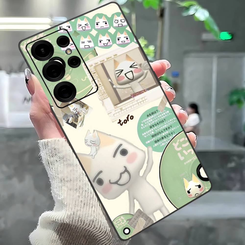 Popular Cute T-Ttoro I-Inoue Cat Phone Case For Samsung S 24 Fe 25 Ultra Plus 20 Lite 21 30 22 23 24 22 Ultra 5G Fundas