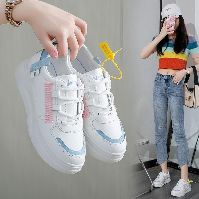 Little White Shoes Platform Shoes Children'S New Spring And Autumn Versatile Student Women'S Shoes Campus Style Casual Sports Board Shoes