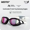 Anti-Fog Professional Silicone Swimming Goggles Set