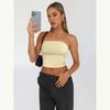 Top Sexy Senza Spalline Estivo Capispalla Pullover Gilet Slim Fit Corsetti da Donna