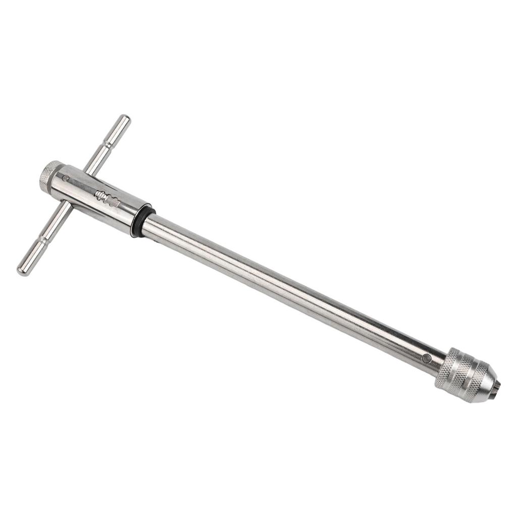 For DIY Projects Heavy Duty Wrench Ratchet Wrench Adjustable Ratchet Tap Wrench Non-slip Grip Portable Tool Versatile Rotation