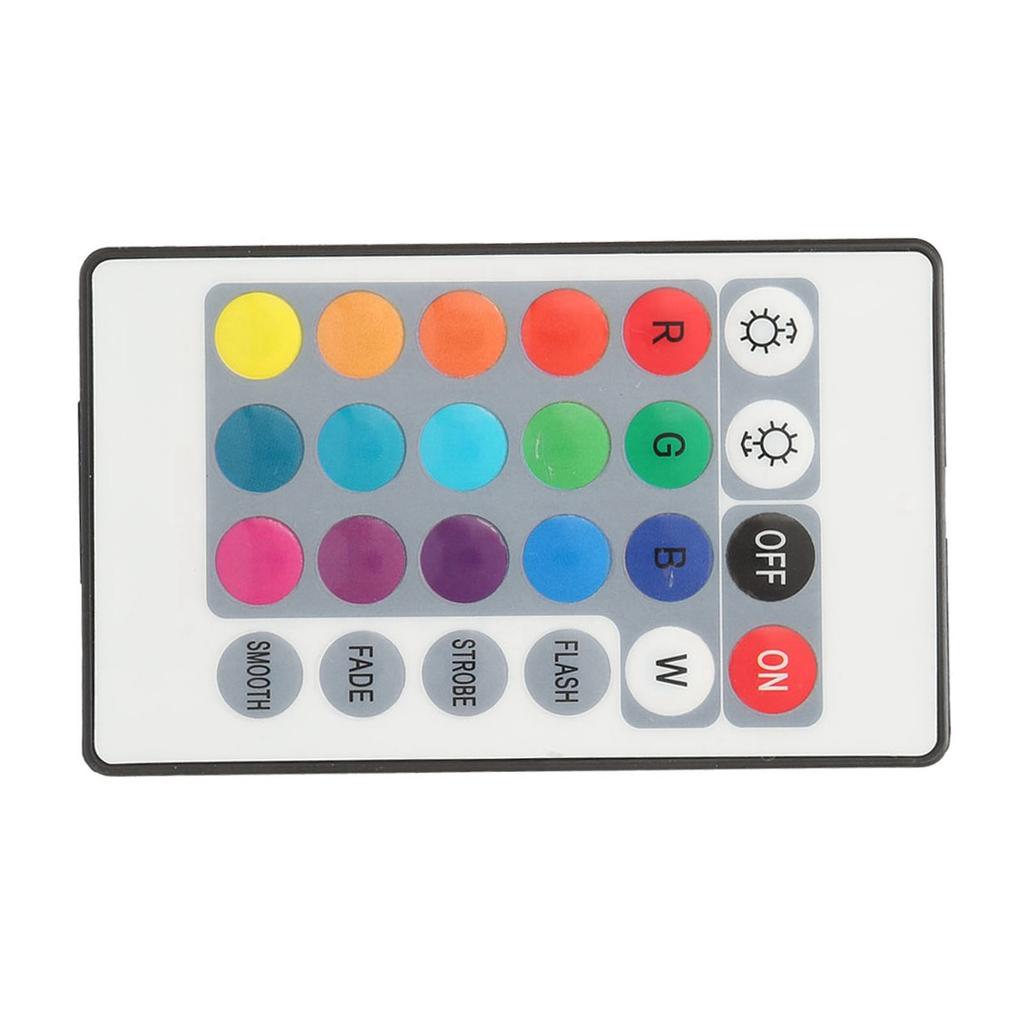 5V 24 Key RGB LED Light Strip Wireless Remote Control USB 6A Lamp Effect IR Controller 0.5m