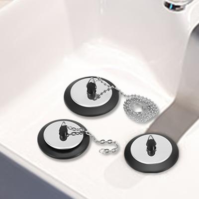 Universal Sink Plug Set Rubber Bath Tub Drain Stopper with Convenient Hook Efficient Rubber Sink Drain Plugs for Kitchen