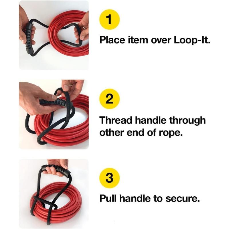 Storage Straps Multifunction Heavy Duty Storage Straps for Cable Hoses and Rope Extension Cord Organizers with Handle