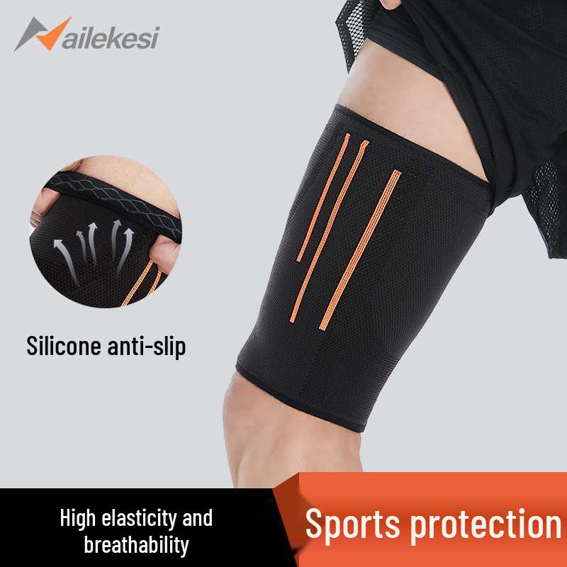 

Compression Thigh Sleeve for Muscle Strain - Anti-Friction, Warmth, and Protection for Men S (Recommended Weight 40-55 kg)